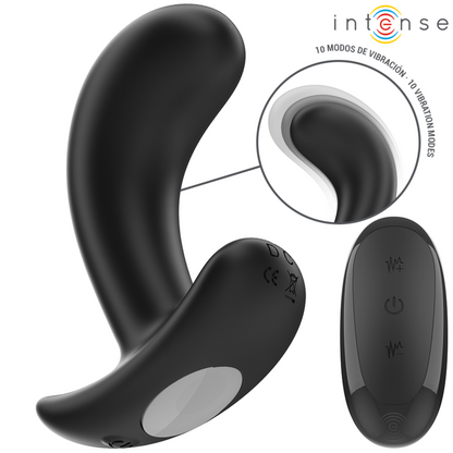 INTENSE - CHANDLER PLUG ANAL 10 VIBRATIONS NOIR TÉLÉCOMMANDE