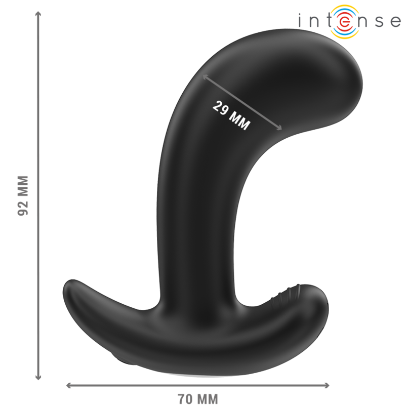INTENSE - CHANDLER PLUG ANAL 10 VIBRATIONS NOIR TÉLÉCOMMANDE