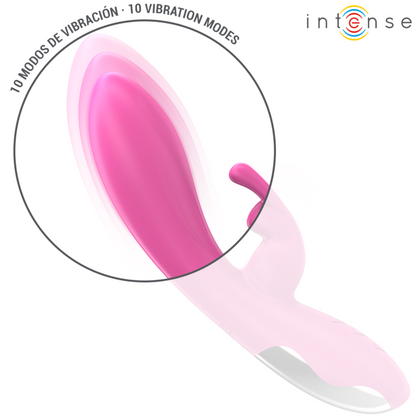INTENSE - VIBRATEUR RANDALL RABBIT 10 VIBRATIONS ROSE