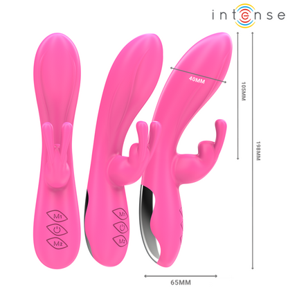 INTENSE - VIBRATEUR RANDALL RABBIT 10 VIBRATIONS ROSE