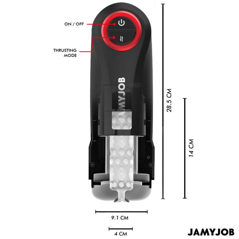 JAMYJOB - MASTURBATEUR VAGIN AUTOMATIQUE GRAVITY 5 MODES DE POUSSÉE ET EFFET SONORE