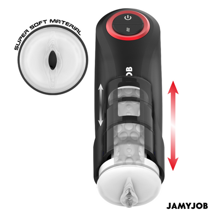 JAMYJOB - MASTURBATEUR VAGIN AUTOMATIQUE GRAVITY 5 MODES DE POUSSÉE ET EFFET SONORE