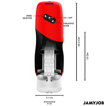 JAMYJOB - MASTURBATEUR VAGIN AUTOMATIQUE XPEED 5 MODES DE POUSSE ET EFFET SONORE