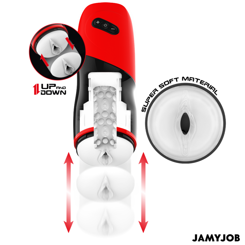 JAMYJOB - MASTURBATEUR VAGIN AUTOMATIQUE XPEED 5 MODES DE POUSSE ET EFFET SONORE