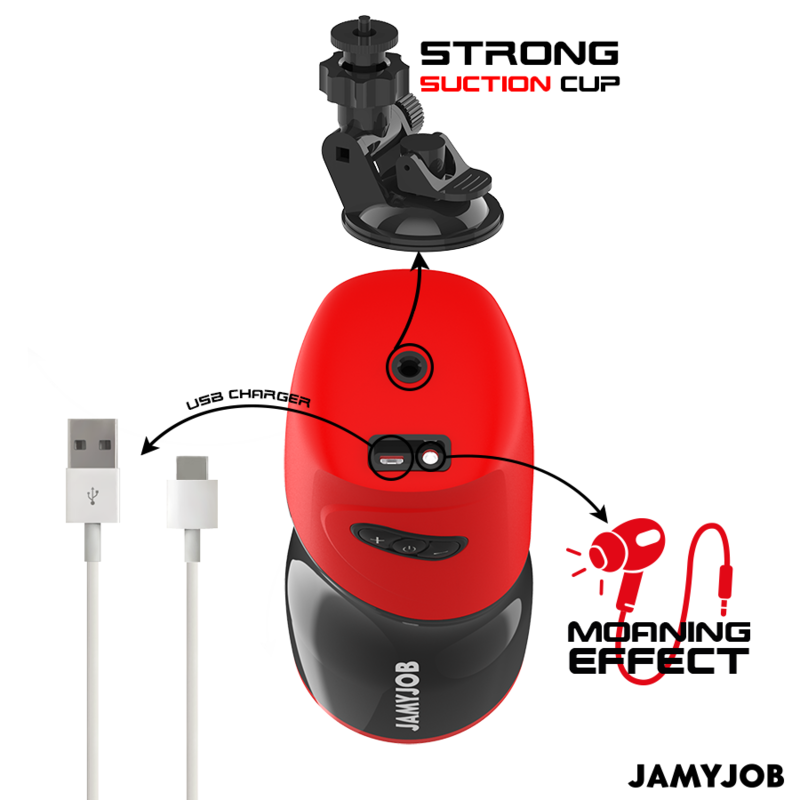 JAMYJOB - MASTURBATEUR VAGIN AUTOMATIQUE XPEED 5 MODES DE POUSSE ET EFFET SONORE