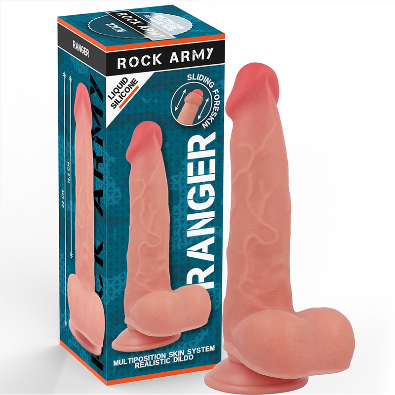 ROCKARMY - RANGER 22 CM -O- 3,6 CM SILICONE LIQUIDE DOUBLE DENSITÉ