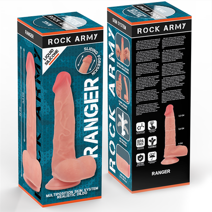 ROCKARMY - RANGER 22 CM -O- 3,6 CM SILICONE LIQUIDE DOUBLE DENSITÉ