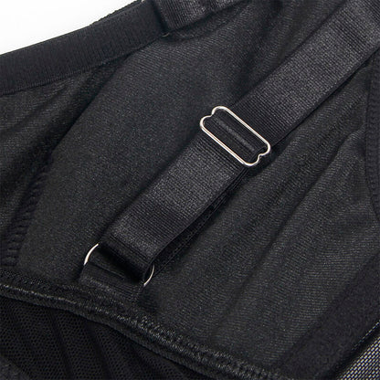 SUBBLIME - 955243 ENSEMBLE SOUTIEN-GORGE ET PORTE-JARRETELLES NOIR L/XL