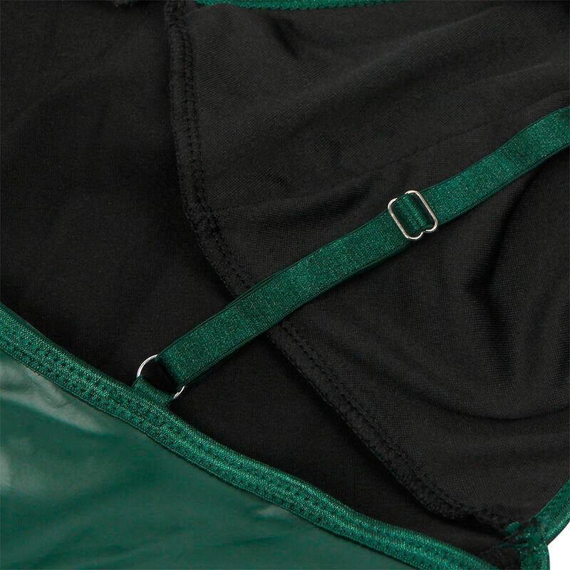 SUBBLIME - 955441 GREEN LEATHER STRAPS DRESS L/XL