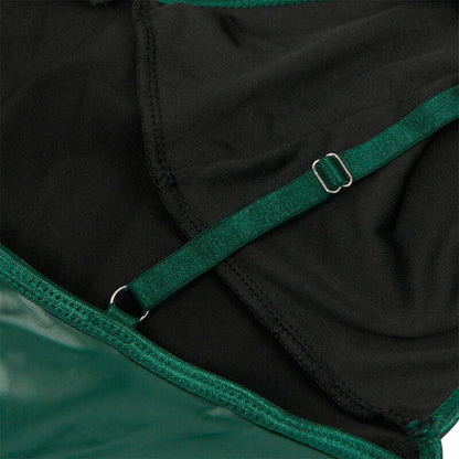 SUBBLIME - 955441 GREEN LEATHER STRAPS DRESS L/XL