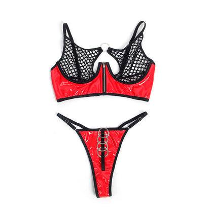 SUBBLIME - 955540 ENSEMBLE SOUTIEN-GORGE ZIPPÉ EN MAILLE VERNI ROUGE L/XL