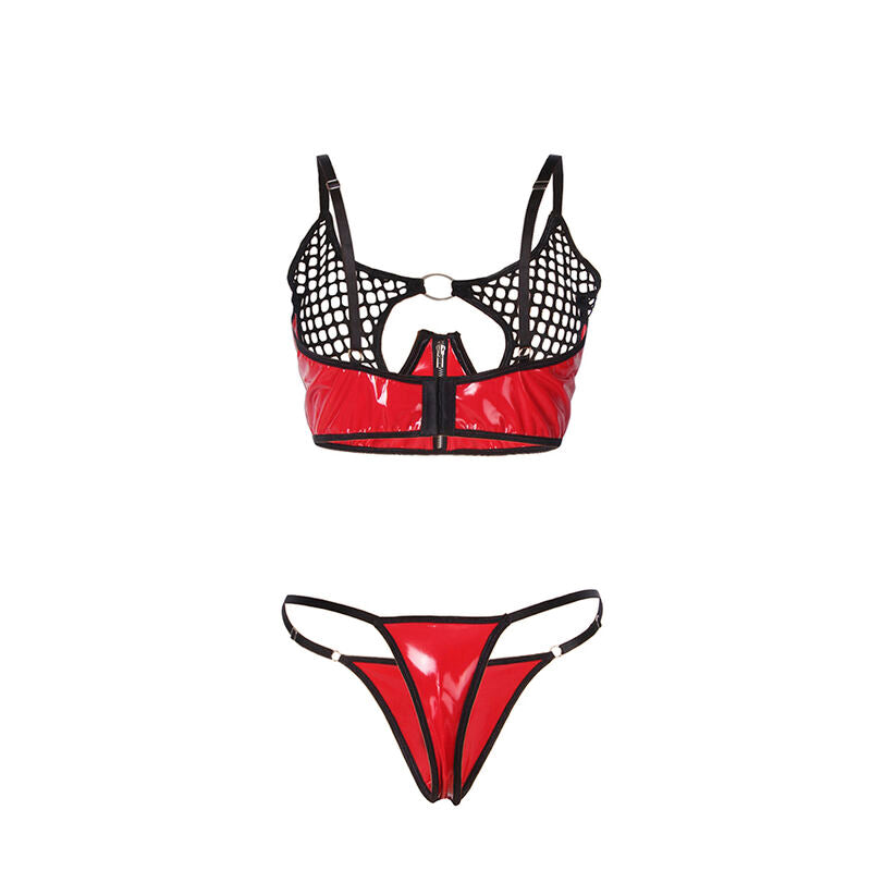 SUBBLIME - 955540 ENSEMBLE SOUTIEN-GORGE ZIPPÉ EN MAILLE VERNI ROUGE L/XL