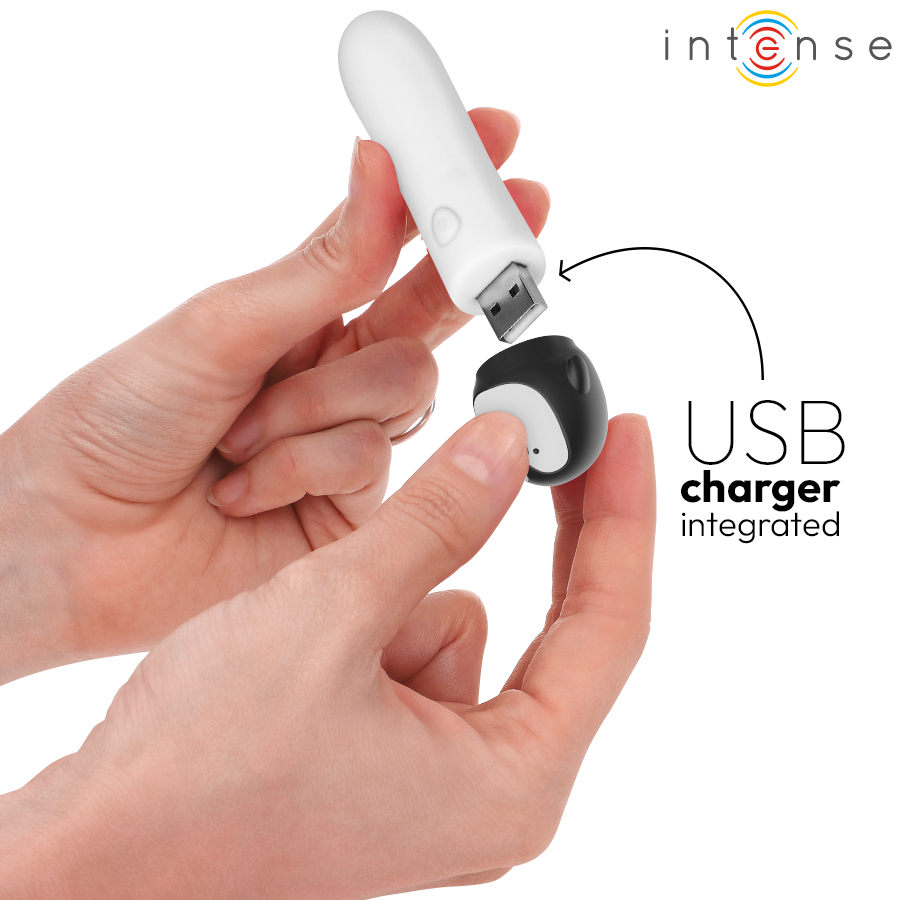 INTENSE - RICO USB RECHARGEABLE PENGUIN VIBRATING BULLET 10 X 2.2 CM