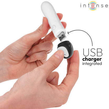 INTENSE - RICO USB RECHARGEABLE PENGUIN VIBRATING BULLET 10 X 2.2 CM