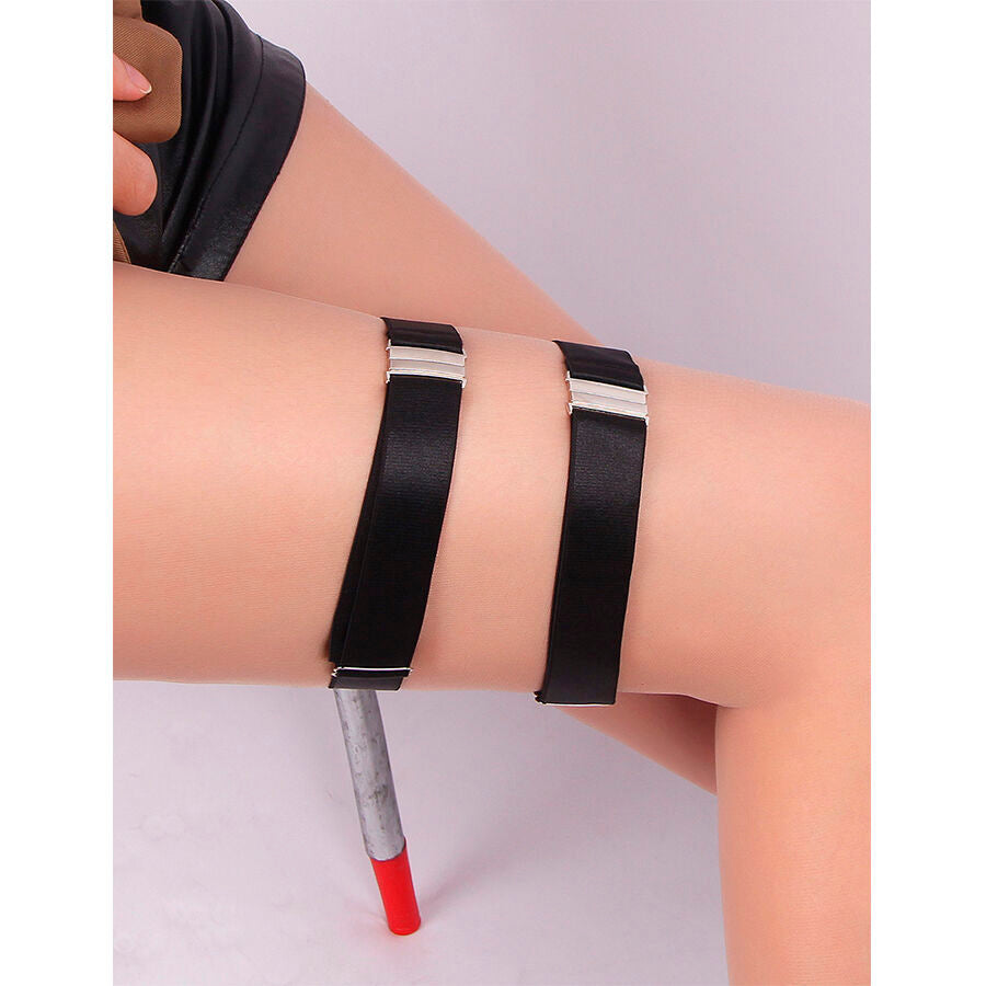 SUBBLIME - 957476 BLACK ADJUSTABLE GARTER BELT