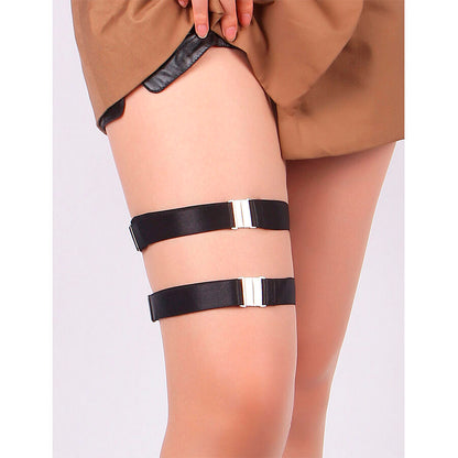 SUBBLIME - 957476 BLACK ADJUSTABLE GARTER BELT