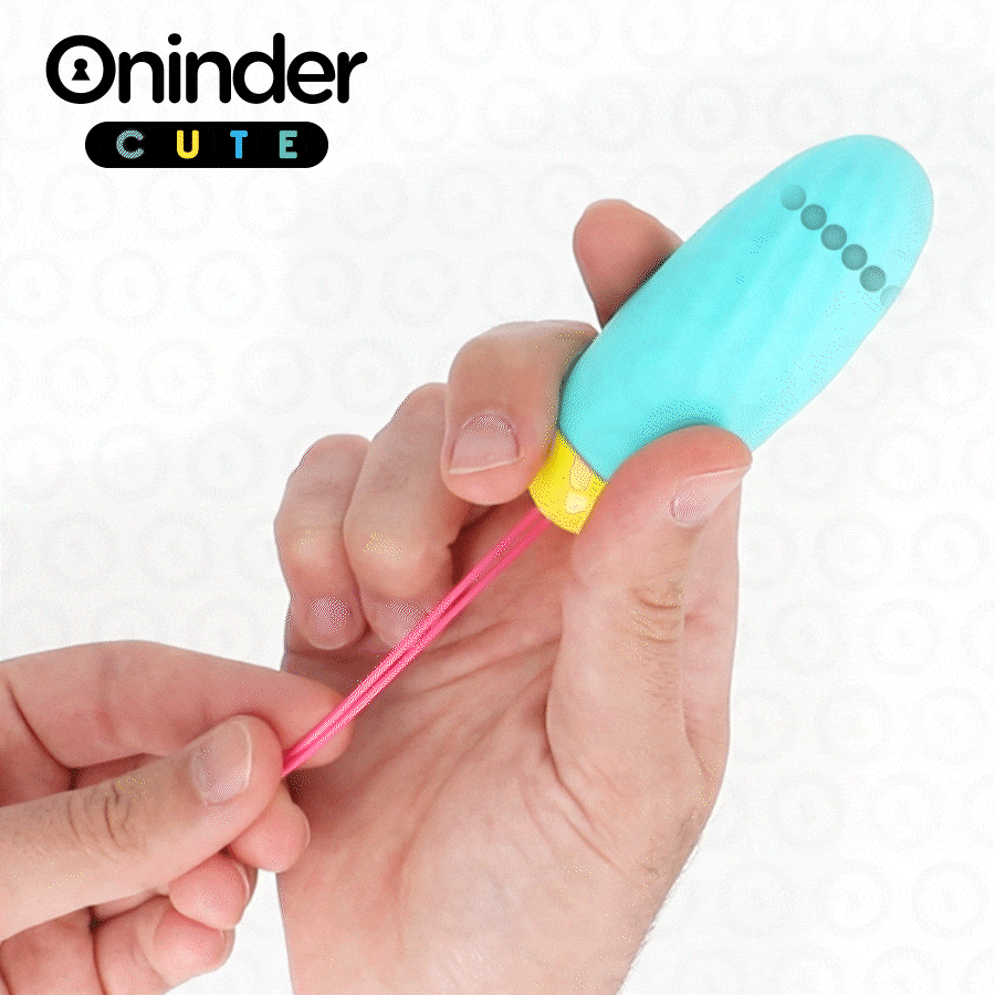 ONINDER CUTE - ŒUF VIBRO-ROTATIF EN SILICONE AVEC PIERRE PRÉCIEUSE - APPLICATION GRATUITE DANS LE MONDE ENTIER