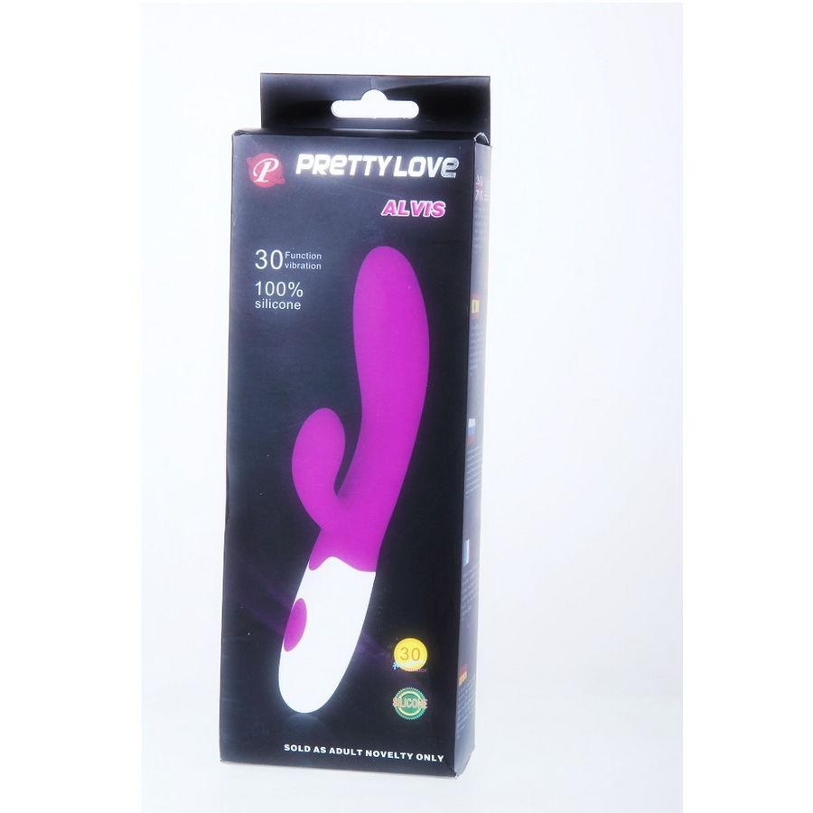 PRETTY LOVE - VIBRADOR FLIRTATION ALVIS CON ESTIMULADOR DE CLÍTORIS