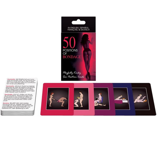 JEUX KHEPER - 50 CARTES DE POSITIONS DE BONDAGE