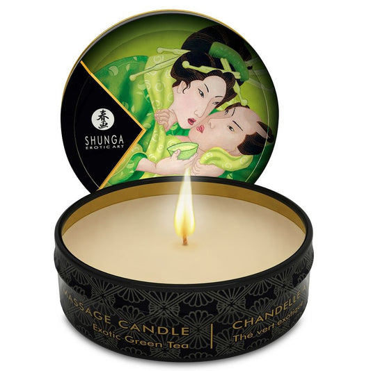 SHUNGA - MINI CARESS BY CANDELIGHT BOUGIE DE MASSAGE T VERT 30 ML