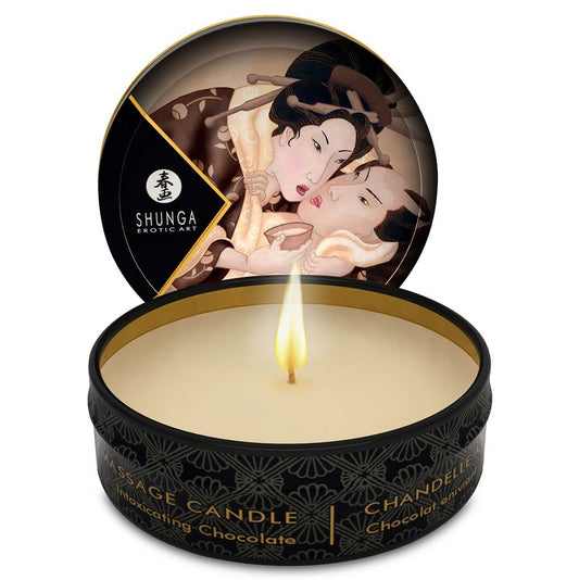 SHUNGA - MINI CARESS BY CANDELIGHT BOUGIE DE MASSAGE AU CHOCOLAT 30 ML