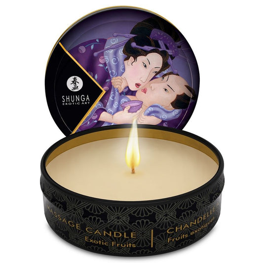 SHUNGA - MINI CARESS BY CANDELIGHT BOUGIE DE MASSAGE AUX FRUITS EXOTIQUES 30 ML