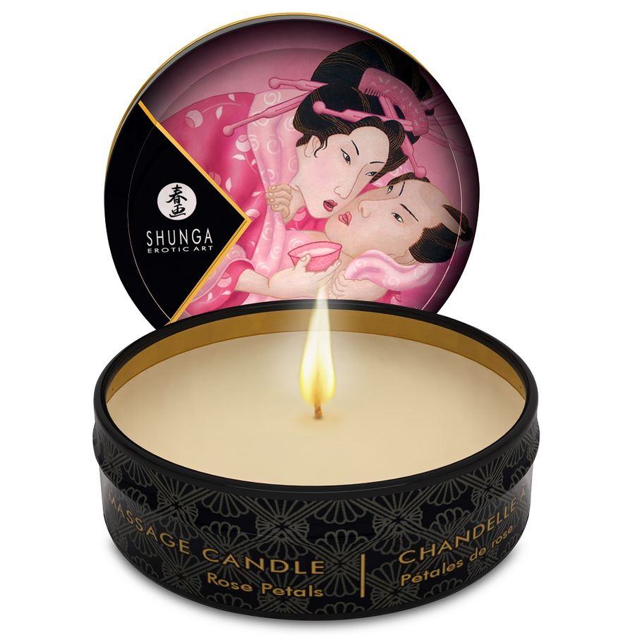 SHUNGA - MINI BOUGIE DE MASSAGE CARESSE PAR CANDELIGHT ROSES 30 ML