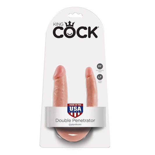 KING COCK - U-SHAPED SMALL DOUBLE TROUBLE FLESH 12.7 CM