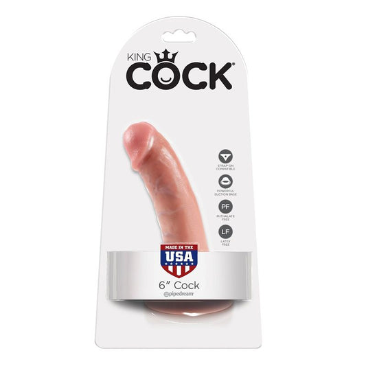 KING COCK - 6 DILDO FLESH 15.2 CM