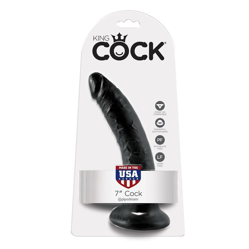 KING COCK - 7 GODES NOIRS 17,8 CM