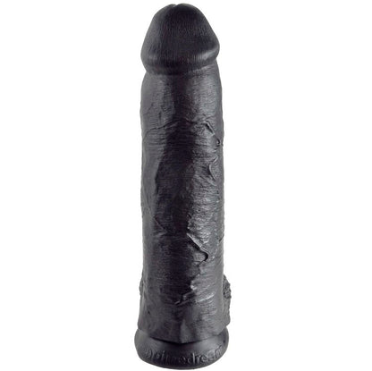 KING COCK - 12 DILDO NEGRO CON BOLAS 30,48 CM