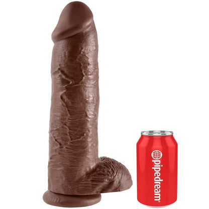 KING COCK - 12 GODES MARRON AVEC COUILLES 30,48 CM