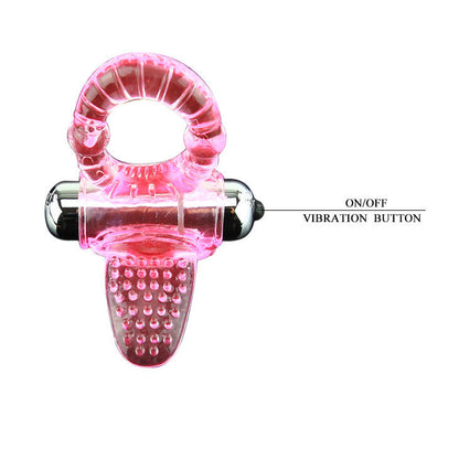 BAILE - SWEET ABS 10 RYTHMES RING VIBRATEUR ROSE ANNEAU PÉNIS