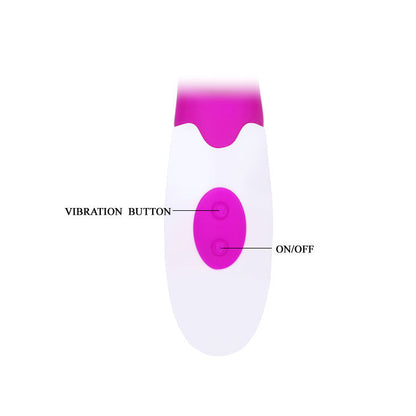 PRETTY LOVE - VIBRADOR FLIRTATION ALVIS CON ESTIMULADOR DE CLÍTORIS