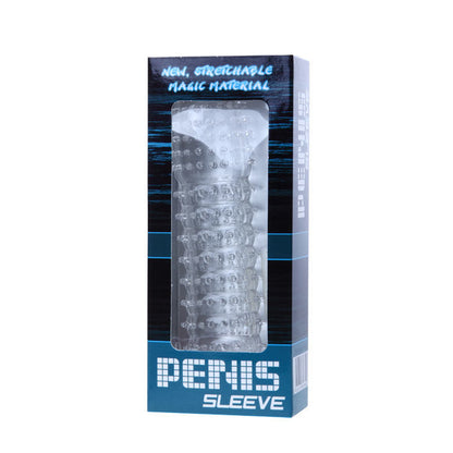 BAILE - PENIS SHEATH WITH TRANSPARENT STIMULATING POINTS 14 CM