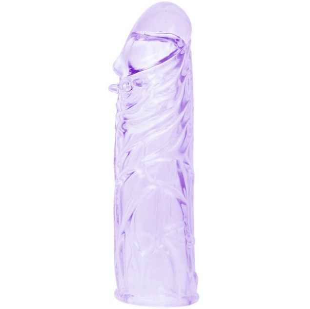 BAILE - COUVRE-PENIS LILAS EN SILICONE ADAPTABLE 13 CM