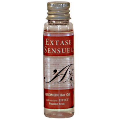 EXTASE SENSUAL - HUILE DE MASSAGE EFFET CHALEUREUX AUX PHÉROMONES DE FRUIT DE LA PASSION VOYAGE 35 ML