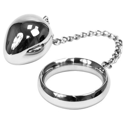 ANILLO PARA PENE METAL HARD 40MM + CADENA CON BOLA DE METAL