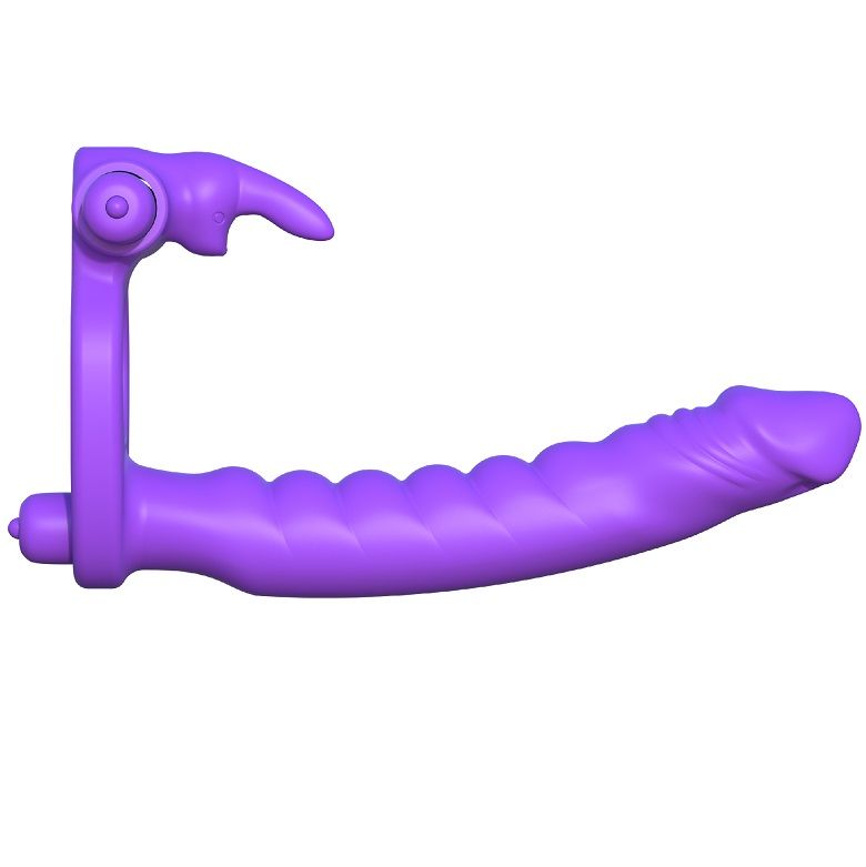 FANTASY C-RINGZ - VIBRADOR DOBLE DE SILICONA CONEJO