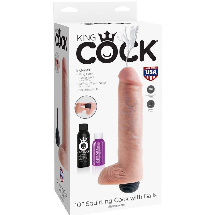 KING COCK - ÉJACULATEUR NATUREL RÉALISTE PÉNIS 25,40 CM