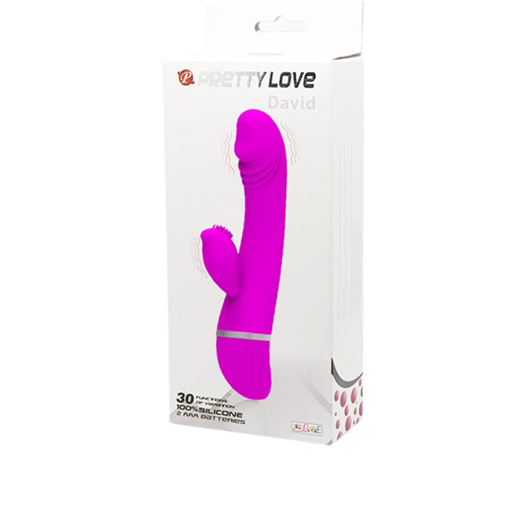 PRETTY LOVE - VIBRADOR DE COQUETEO CON CONEJO DAVID