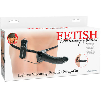 SERIE FETISH FANTASY - SERIE DELUXE VIBRADOR PENETRIS STRAP-ON