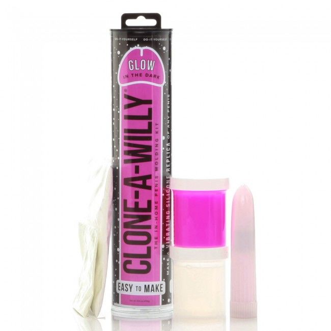 CLONE A WILLY - CLONADOR DE PENE LUMINISCENTE ROSA CON VIBRADOR