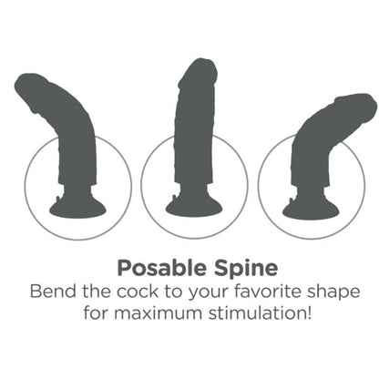 KING COCK - BITE VIBRANTE DE 23 CM AVEC COUILLES CHAIR