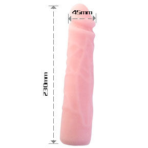 BAILE - GODE EN SILICONE RÉALISTE AU TOUCHER DE LA PEAU 23 CM