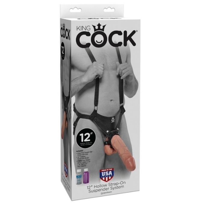 KING COCK - SYSTÈME DE BRAS À SANGLE CREUX DE 30,5 CM - CHAIR