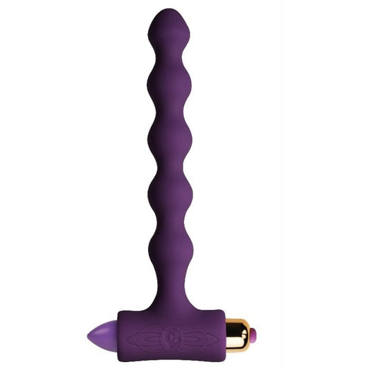 ROCKS-OFF - PLUG ANAL AVEC VIBRATIONS ET PERLES RIVERLES PETITE SENSATIONS