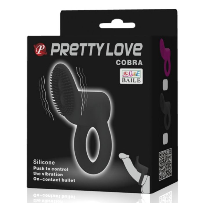 PRETTY LOVE - BAGUE VIBRANTE COBRA NOIRE