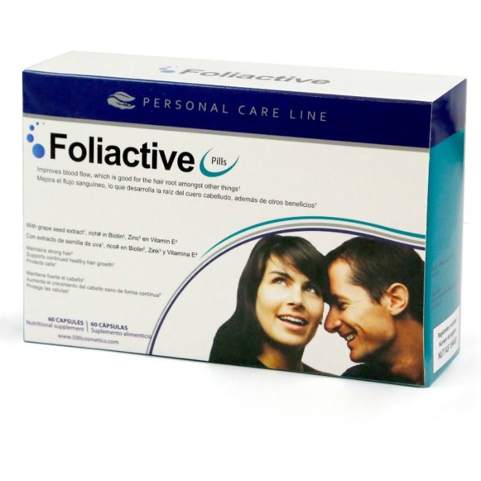 500 COSMETICS - FOLIACTIVE PILLS FOOD SUPPLEMENT HAIR LOSS