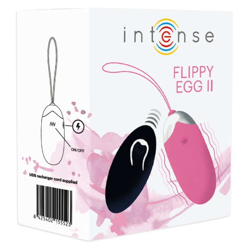 INTENSE - OEUF VIBRANT FLIPPY II AVEC TÉLÉCOMMANDE ROSE